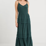 Iris Forest Strappy Maxi Dress