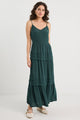 Iris Forest Strappy Maxi Dress