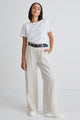 Island Natural Linen Pleat Front Wide Leg Pant