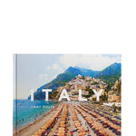 Book cover of 'Italy' by Gray Malin with a scenic view of a coastal town.
