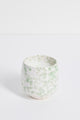 Ivory Green Splash Glazed Ceramic Soy Wax Candle
