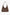 A chocolate brown suede shoulder bag