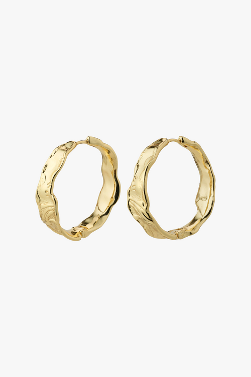 gold hoop earring