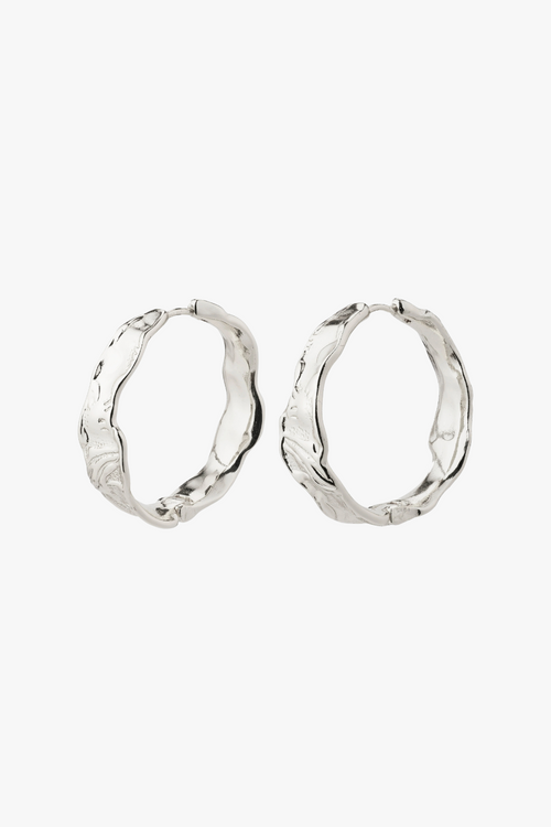 silver hoop earring 