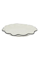 Winslow Ivory Black Wavy 19x2cm Ceramic Plate