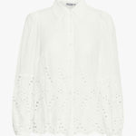 Karla Cloud Dancer LS Blouse