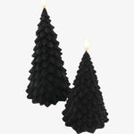 LED Christmas Tree Candle 15cm Black HW Christmas Le Forge   