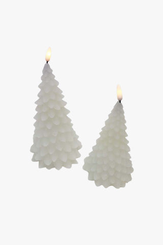 LED Christmas Tree Candle 15cm Ivory HW Christmas Le Forge   