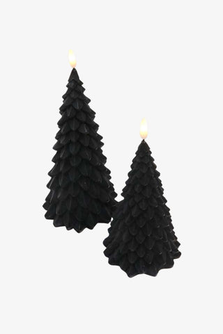 LED Christmas Tree Candle 15cm Black HW Christmas Le Forge   