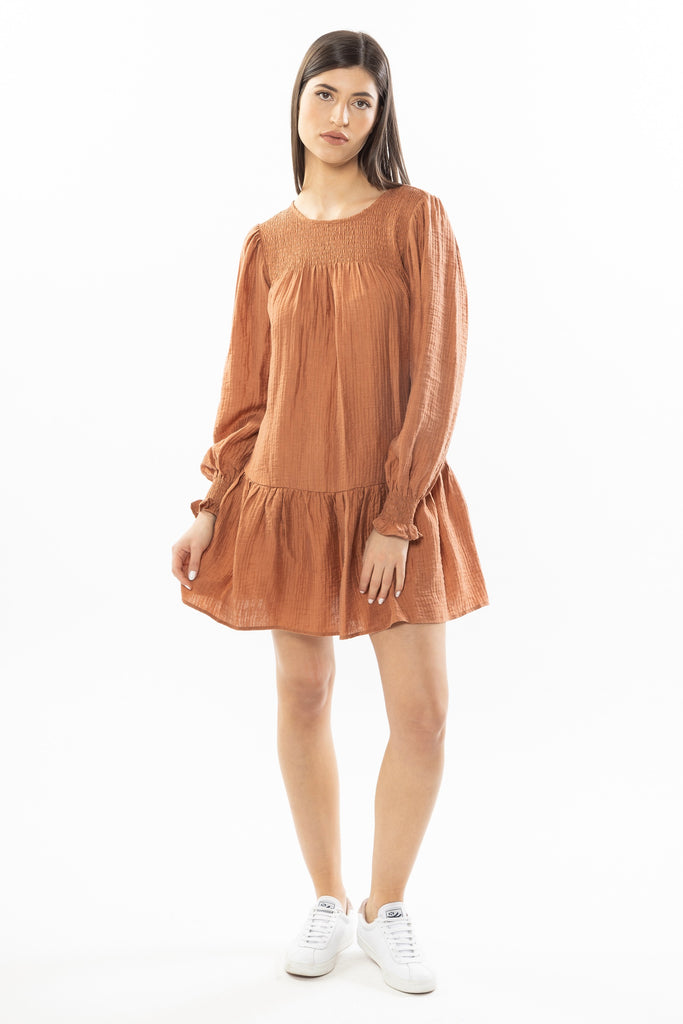 Shop Copper Mini Dress Online Flo & Frankie