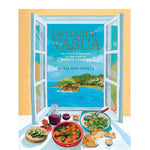 Book cover of 'La cocina Vasca' with an open window view and Basque cuisine images.