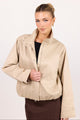 Landscape Taupe Funnel Neck Track Jacket