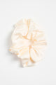 Large Cream Satin Scrunchie