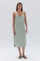 Linen Nettle Midi Slip Dress