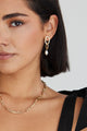 Link Pearl Earrings Gold