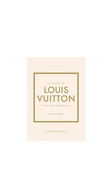 Book titled 'Little Book of Louis Vuitton' on a white background
