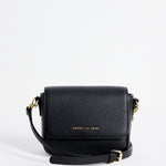 Black Leather Small Crossbody Bag