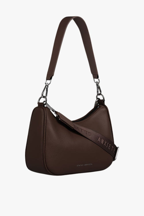 brown leather bag