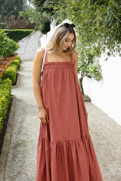 Shop Terracotta Strappy Maxi Dress Online