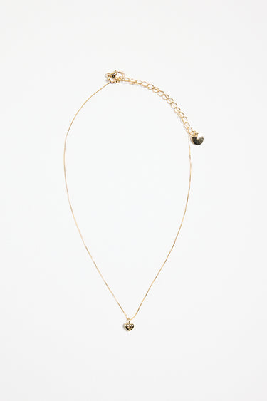 love heart pendant gold necklace