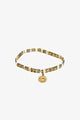 Love Yellow Gold White with Gold Charm Bracelet