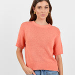 Loveable Melon Tape Yarn Knit Tee