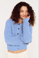 Esme Bluebell Silver Button Chunky Knit Cardi