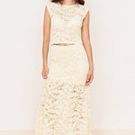Ophelia Cream Lace Maxi Skirt