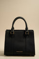 Manhattan Black Leather Mini Tote Bag