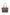 Milan Chocolate Zip Leather Tote Bag