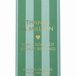 Thank You Green Stripe 53% Dark Chocolate Bar with Mint
