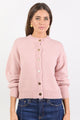 Mirage Blush Fluffy Crewneck Cardigan