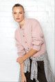 Mirage Blush Fluffy Crewneck Cardigan