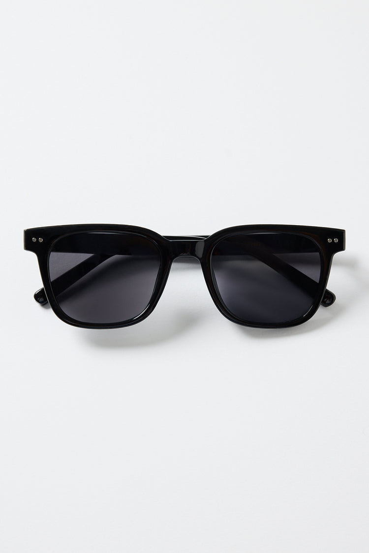 Monaco Black Classic Rounded Sunglasses | Flo & Frankie