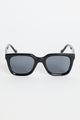 Napoli Black Rounded Sunglasses