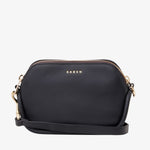 Odile Black Suede Side Crossbody Bag