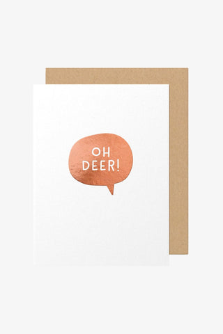 Oh Deer Christmas Greeting Card