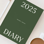  Green Weekly Diary Planner