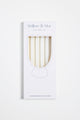 Opaque White Straight Reuseable Pk 4 Glass Drinking Straws