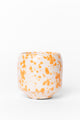 Orange Splash Glazed Ceramic Soy Wax Candle