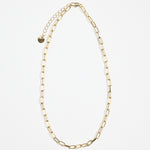 Paper Clip Gold Necklace