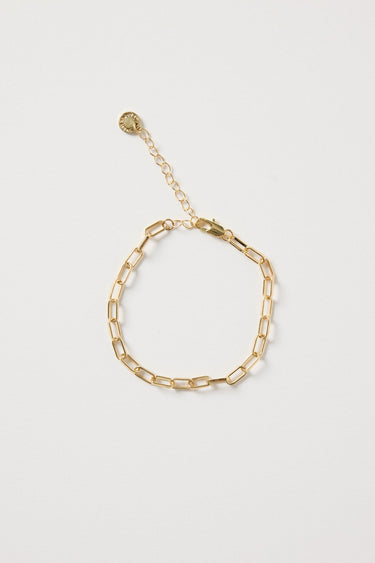 Paper Clip Gold Bracelet