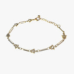 Paperclip + Star Gold Bracelet