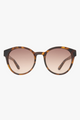 Paramount Round Milky Tort Brown Gradient Lens Sunglasses