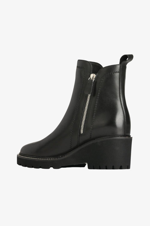 black ankle boot