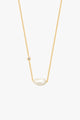 Pearl Bar Gold Necklace