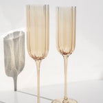 Orange Champagne Glass