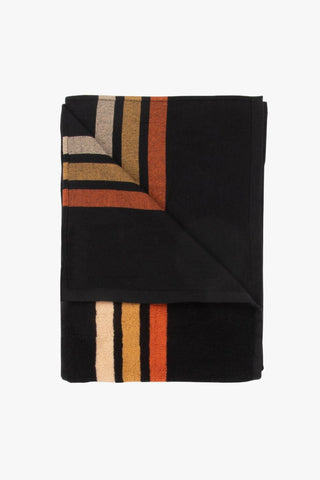 Pontoon Black Retro French Terry Comfort Towel HW Linen - Teatowel, Table, Bedding, Towel Layday   