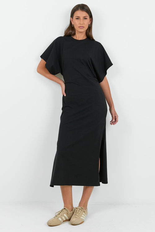 ayla knit dress Ayla Ruched Knit Midi Dress main image 1