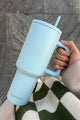 Qwest Seaside Blue Insulated with Straw 1.1L Tumbler